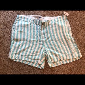 Striped linen shorts size 20 (Old Navy)